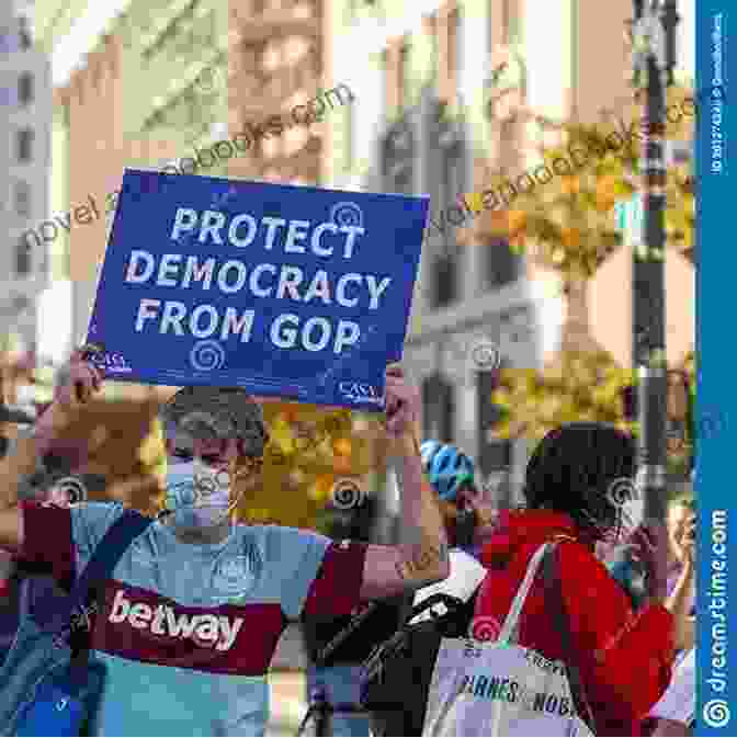 A Group Of People Holding Signs That Say 'Protect Democracy' Veterans Lament: Is This The America Our Heroes Fought For?