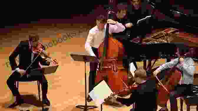 A Photograph Of Musicians Performing Cello Bass And Piano Accompaniment In Different Musical Styles American Fiddle Tunes For Solo Ensemble: Cello Bass And Piano Accompaniment