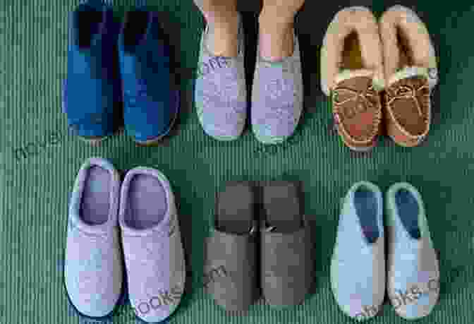 A Variety Of Knitted Slippers On Display, Showcasing Different Styles And Patterns Easy To Knit Slippers (Weekend Knits 1)