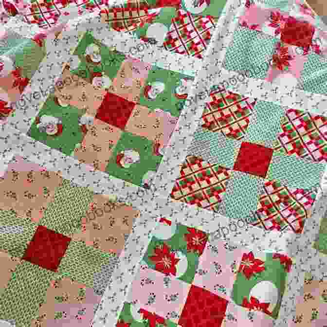 A Vibrant Holiday Quilt Featuring A Patchwork Of Festive Colors And Intricate Quilting Patterns. Tis The Season: Quilts And Other Comforts