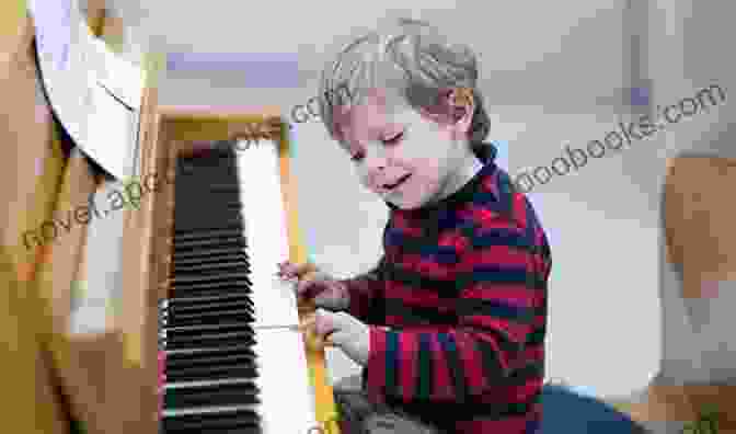 A Young Child Engrossed In Playing The Piano With Joy And Concentration. Mini Maestro 3: 50 Little Piano Pieces