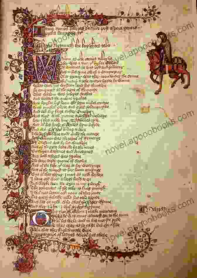 An Illuminated Manuscript Page From 'The Song Of Roland,' Showcasing Its Intricate Calligraphy And Artwork. The Song Of Roland And Other Poems Of Charlemagne (Oxford World S Classics)