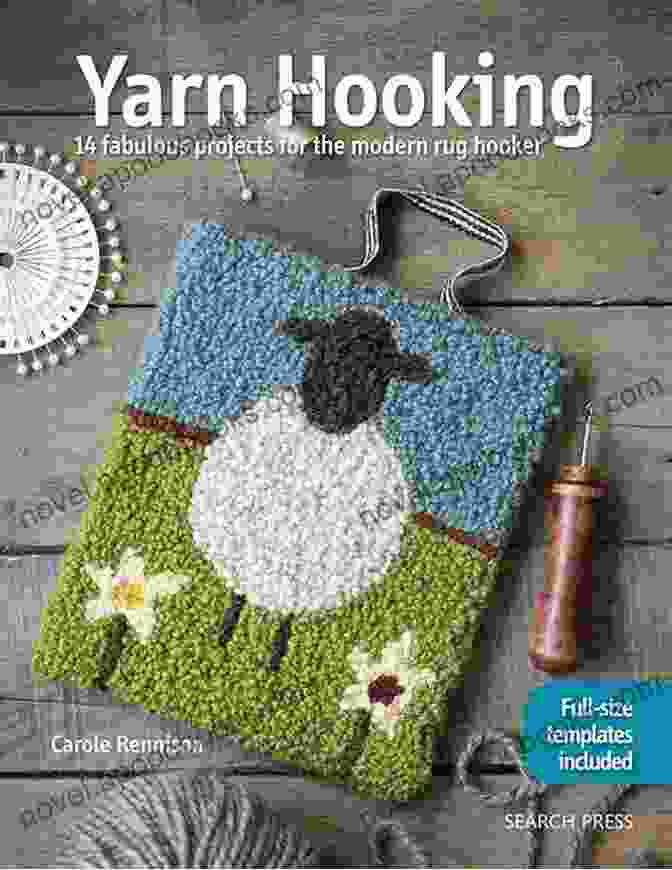 Book Cover Of 'Pretty Simple Rug Hooker Project' A Pretty Simple Rug Hooker Project: Crochet Tutorial: Rug Hooker Projects