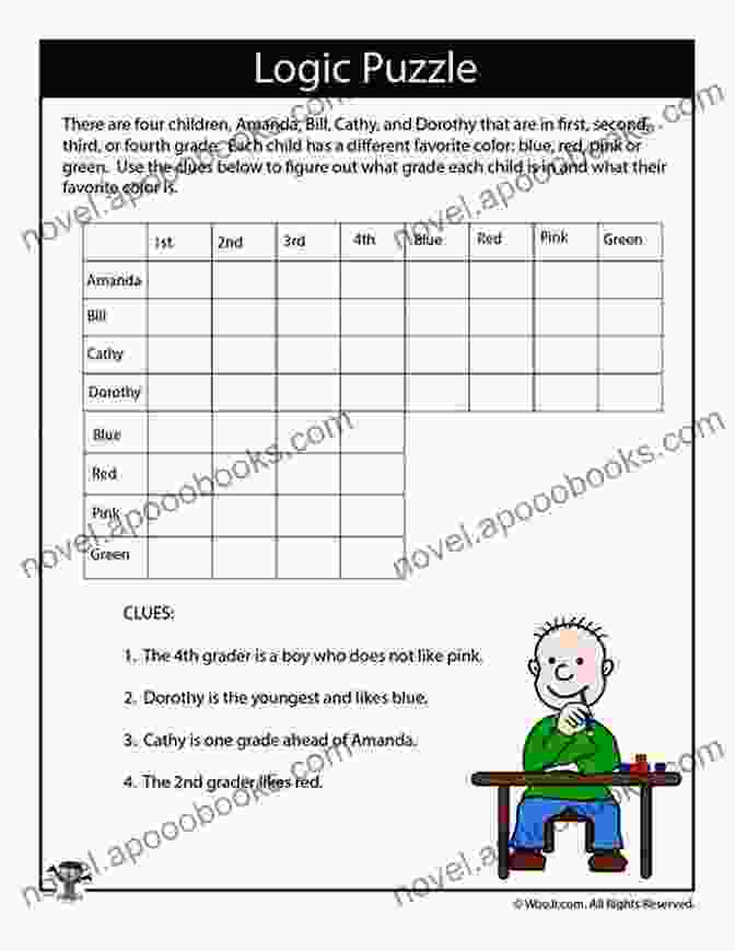 Children Solving Logic Puzzles And Navigating Mazes Five On The Clock Activity Sheet