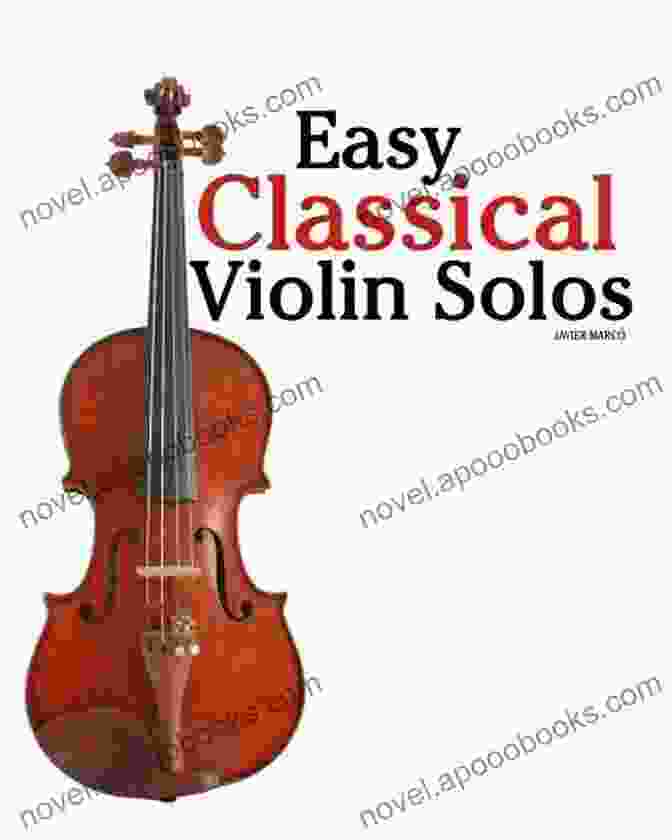 Cover Of 'Easy Classical Violin Solos' Book, Featuring A Violin And A Flowing Musical Staff On A Blue Background Easy Classical Violin Solos: Featuring Music Of Bach Mozart Beethoven Vivaldi And Other Composers