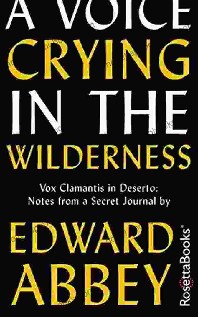 Cry Voice In The Wilderness Book Cover Cry: A Voice In The Wilderness