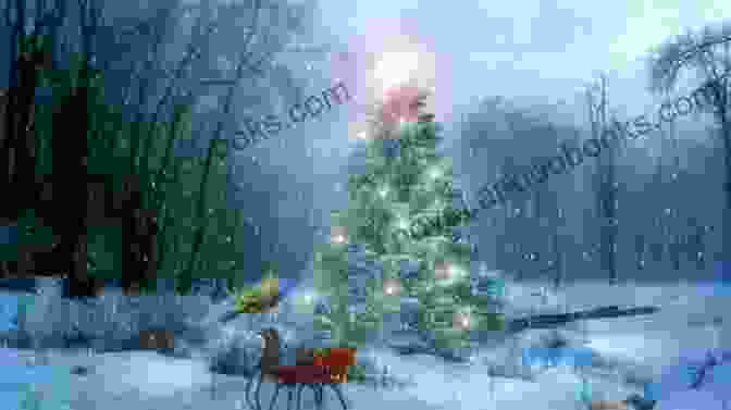 Eyewitness Christmas Book Cover With A Snowy Winter Scene And A Christmas Tree In The Background Eyewitness Christmas Shell Isenhoff