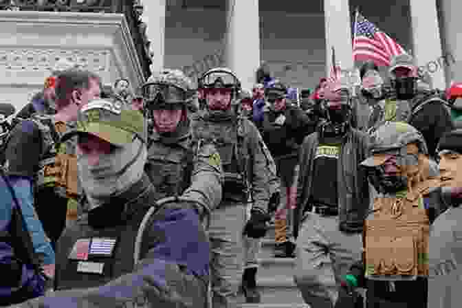 Group Of Oath Keepers Members Standing In Formation Law Enforcement And Oath Keepers