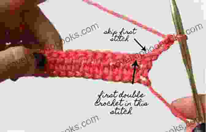 Image Of A Crocheter Working On A Double Crochet Stitch Learn How To Cro Hook Crochet: Cro Hook Crochet: Reversible Dishcloth Sets