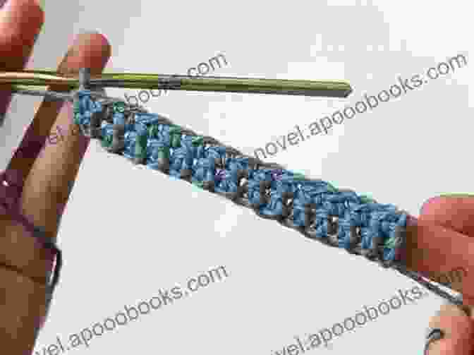 Image Of A Crocheter Working On A Single Crochet Stitch Learn How To Cro Hook Crochet: Cro Hook Crochet: Reversible Dishcloth Sets