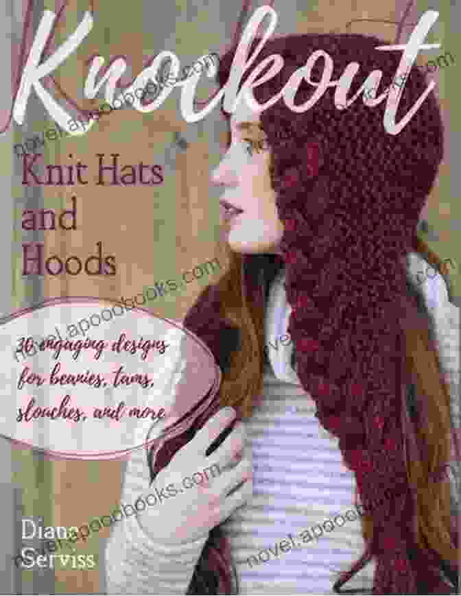 Knockout Knit Hats And Hoods Book Cover Featuring A Colorful Array Of Knit Hats And Hoods Knockout Knit Hats And Hoods: 30 Engaging Designs For Beanies Tams Slouches And More