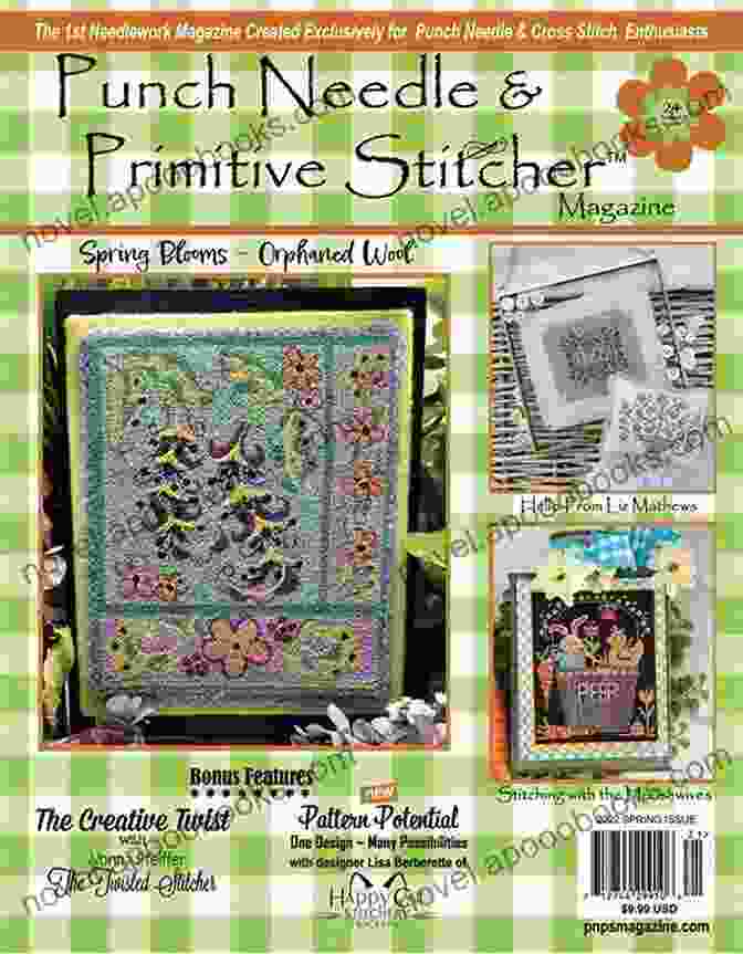 Punch Needle Primitive Stitcher Magazine 24 Projects Spring 2024 Cover Punch Needle Primitive Stitcher Magazine +24 Projects Spring 2024