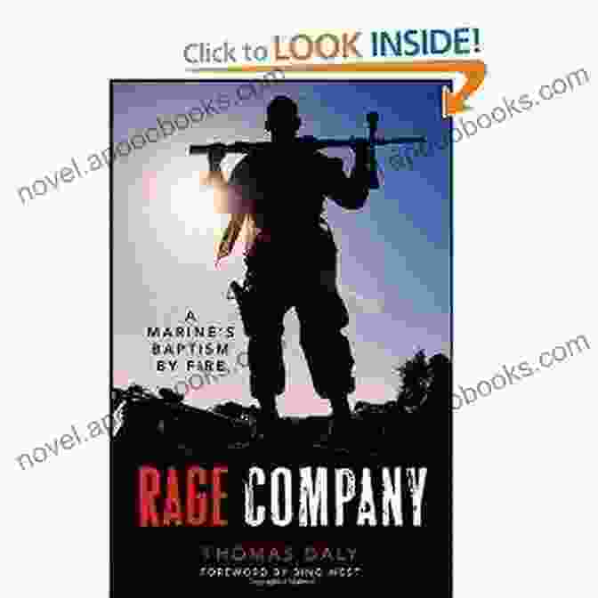 Rage Company: Marine Baptism By Fire Book Cover With A Marine In Combat Gear Rage Company: A Marine S Baptism By Fire