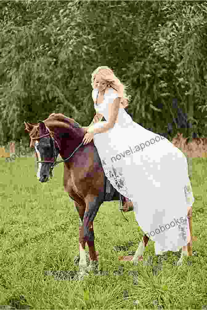 Sarah Blake, A Young Woman In A Long Dress, Standing In Front Of A Horse And Cart. The Postmistress Sarah Blake