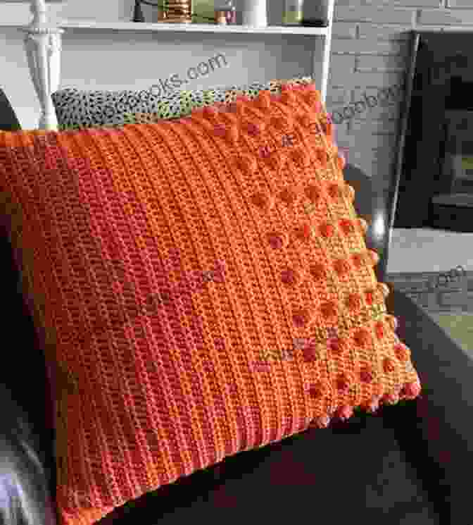 Sumptuous Clustered Texture On A Crochet Pillow Crochet Pillows: Cables Clusters Stripes (Tiger Road Crafts)