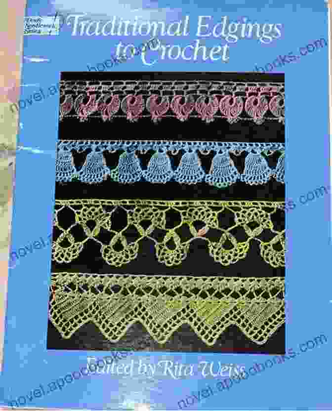 Traditional Edgings To Crochet Book Cover Featuring A Variety Of Intricate Crochet Edging Patterns Traditional Edgings To Crochet (Dover Knitting Crochet Tatting Lace)