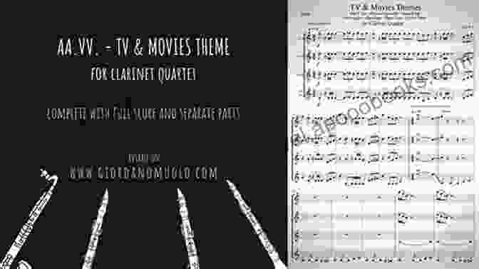 TV Movies Theme For Clarinet Quartet Album Cover TV Movies Theme For Clarinet Quartet