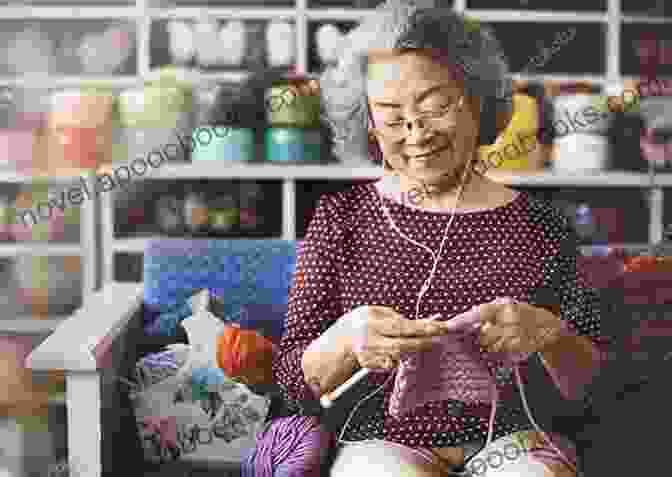 Woman Crocheting With Thread, Surrounded By A Peaceful And Serene Setting The Joy Of Thread: Crochet World