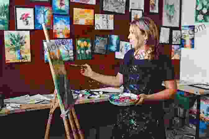 Woman Painting At An Easel In A Serene Natural Setting The Clay And The Shadow: A Path Of Healing Through Expression And Nature