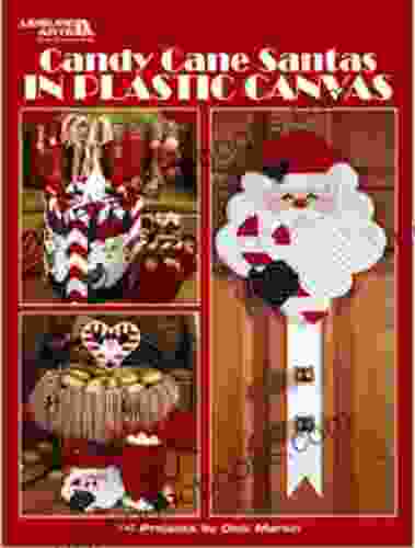 Candy Cane Santas In Plastic Canvas